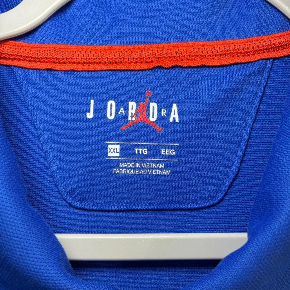 Jordan Florida‎ Gators Polo Shirt Men 2XL Blue Golf Stretch Performance BQ9571